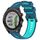Per Garmin Approach S62 Cinturino sportivo in silicone bicolore (blu + verde acqua) Per Garmin Approach S62 Cinturino sportivo in silicone bicolore (blu + verde acqua)