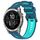 Per Garmin Fenix 7 Cinturino sportivo in silicone bicolore (blu + verde acqua) Per Garmin Fenix 7 Cinturino sportivo in silicone bicolore (blu + verde acqua)