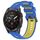 Per Garmin EPIX Pro 47mm Cinturino sportivo in silicone bicolore (blu + giallo) Per Garmin EPIX Pro 47mm Cinturino sportivo in silicone bicolore (blu + giallo)