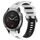 Per Garmin Fenix 6 Cinturino sportivo in silicone bicolore (bianco + nero) Per Garmin Fenix 6 Cinturino sportivo in silicone bicolore (bianco + nero)
