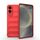 Per Samsung Galaxy S25 Edge 5G Magic Shield TPU + Custodia in flanella per telefono (rosso)