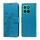 Per Honor X8c 4G Custodia in pelle con fiori di farfalla in rilievo (blu)