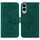Per Samsung Galaxy S25 Edge 5G Custodia per telefono in pelle goffrata con motivo a farfalla rosa (verde) Per Samsung Galaxy S25 Edge 5G Custodia per telefono in pelle goffrata con motivo a farfalla rosa (verde)