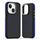 Per iPhone 15 Plus Custodia per telefono MagSafe Dual-Color Skin Feel (Nero Blu) Per iPhone 15 Plus Custodia per telefono MagSafe Dual-Color Skin Feel (Nero Blu)