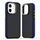Per iPhone 12 / 12 Pro Custodia per telefono MagSafe Dual-Color Skin Feel (Nero Blu) Per iPhone 12 / 12 Pro Custodia per telefono MagSafe Dual-Color Skin Feel (Nero Blu)