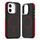 Per iPhone 12 / 12 Pro Custodia per telefono MagSafe Dual-Color Skin Feel (Nero Rosso) Per iPhone 12 / 12 Pro Custodia per telefono MagSafe Dual-Color Skin Feel (Nero Rosso)