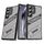 Per Samsung Galaxy S25 Ultra 5G Plating Holder PC Hybrid TPU Phone Case (Grigio Nero) Per Samsung Galaxy S25 Ultra 5G Plating Holder PC Hybrid TPU Phone Case (Grigio Nero)