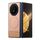 Custodia per telefono con retro magnetico in pelle e tessuto Twill per Honor Magic V3 (rosa)