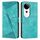 Per vivo V40 / V40 Pro / T3 Ultra Dream Triangle Custodia in pelle con cordino (verde) Per vivo V40 / V40 Pro / T3 Ultra Dream Triangle Custodia in pelle con cordino (verde)