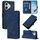Custodia a tracolla in pelle con stampa 3D per Honor 400 Lite (blu)