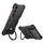 Per Samsung Galaxy S24+ 5G Custodia per telefono in metallo con supporto MagSafe senza bordi e braccio meccanico (nero rosso) Per Samsung Galaxy S24+ 5G Custodia per telefono in metallo con supporto MagSafe senza bordi e braccio meccanico (nero rosso)