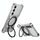 Per Samsung Galaxy S24+ 5G Custodia per telefono in metallo con supporto MagSafe senza bordi e braccio meccanico (grigio argento) Per Samsung Galaxy S24+ 5G Custodia per telefono in metallo con supporto MagSafe senza bordi e braccio meccanico (grigio argento)