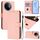 Per vivo Y39 5G Custodia per telefono in pelle tinta unita con cordino Global Skin Feel (rosa) Per vivo Y39 5G Custodia per telefono in pelle tinta unita con cordino Global Skin Feel (rosa)