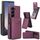 Per Samsung Galaxy Z Fold6 AwQuer AW006-R20 RFID Vertical Flip Card Bag Holder Custodia in pelle per telefono (viola scuro) Per Samsung Galaxy Z Fold6 AwQuer AW006-R20 RFID Vertical Flip Card Bag Holder Custodia in pelle per telefono (viola scuro)