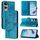Per vivo V50 Lite 5G Custodia in pelle con motivo a farfalla in rilievo (blu) Per vivo V50 Lite 5G Custodia in pelle con motivo a farfalla in rilievo (blu)