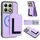 Per Xiaomi 14T CX01 Custodia per telefono con porta carte magnetico Magsafe staccabile (viola chiaro) Per Xiaomi 14T CX01 Custodia per telefono con porta carte magnetico Magsafe staccabile (viola chiaro)