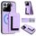 Per Xiaomi 15 CX01 Custodia per telefono con porta carte magnetico Magsafe staccabile (viola chiaro) Per Xiaomi 15 CX01 Custodia per telefono con porta carte magnetico Magsafe staccabile (viola chiaro)