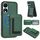 Per Honor X7b / Play 8T CX01 Custodia per telefono con porta carte magnetico Magsafe staccabile (verde pavone) Per Honor X7b / Play 8T CX01 Custodia per telefono con porta carte magnetico Magsafe staccabile (verde pavone)