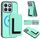 Per Honor X8b CX01 Custodia per telefono con porta carte magnetico Magsafe staccabile (verde menta) Per Honor X8b CX01 Custodia per telefono con porta carte magnetico Magsafe staccabile (verde menta)