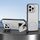 Per iPhone 16 Pro Max Custodia per telefono integrata con supporto invisibile magnetico MagSafe con texture in pelle di pecora (bianco) Per iPhone 16 Pro Max Custodia per telefono integrata con supporto invisibile magnetico MagSafe con texture in pelle di pecora (bianco)