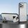 Per iPhone 12 Pro Custodia per telefono integrata con supporto invisibile magnetico MagSafe con texture in pelle di pecora (bianco) Per iPhone 12 Pro Custodia per telefono integrata con supporto invisibile magnetico MagSafe con texture in pelle di pecora (bianco)