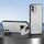 Per iPhone 12 Custodia per telefono integrata con supporto invisibile magnetico MagSafe con texture in pelle di pecora (bianca) Per iPhone 12 Custodia per telefono integrata con supporto invisibile magnetico MagSafe con texture in pelle di pecora (bianca)