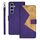 Per Samsung Galaxy S25+ 5G idewei Custodia per telefono in pelle con cuciture bicolore (viola) Per Samsung Galaxy S25+ 5G idewei Custodia per telefono in pelle con cuciture bicolore (viola)