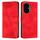 Custodia in pelle per telefono Honor 300 Dream Triangle con cordino (rosso) Custodia in pelle per telefono Honor 300 Dream Triangle con cordino (rosso)
