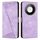 Per Honor X60 / X9c Smart Dream Triangle Custodia in pelle per telefono con cordino (viola) Per Honor X60 / X9c Smart Dream Triangle Custodia in pelle per telefono con cordino (viola)