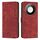 Per Honor X60 / X9c Smart Skin Feel Stripe Pattern Custodia in pelle per telefono con cordino (rosso) Per Honor X60 / X9c Smart Skin Feel Stripe Pattern Custodia in pelle per telefono con cordino (rosso)