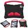 Per iPad Air 11 2024 Boxing Series Kickstand EVA Custodia antiurto per tablet (nero rosso)