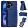 Per iPhone 16 AwQuer Vertical Flip Card Bag Holder Custodia in pelle per telefono (blu) Per iPhone 16 AwQuer Vertical Flip Card Bag Holder Custodia in pelle per telefono (blu)