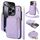 Per iPhone 16 Pro AwQuer Borsa a tracolla con cerniera Portafoglio in pelle Litchi Custodia per telefono (viola chiaro) Per iPhone 16 Pro AwQuer Borsa a tracolla con cerniera Portafoglio in pelle Litchi Custodia per telefono (viola chiaro)