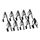 10 pezzi / confezione universale per clip decorative in metallo per cruscotto auto 10 pezzi / confezione universale per clip decorative in metallo per cruscotto auto