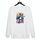 Felpa con scollo rotondo casual e larga stampata per ragazzo, stampa su richiesta, taglia: XS (bianco) Felpa con scollo rotondo casual e larga stampata per ragazzo, stampa su richiesta, taglia: XS (bianco)