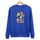 Felpa con scollo rotondo casual e larga stampata per ragazzo, stampa su richiesta, taglia: XS (blu) Felpa con scollo rotondo casual e larga stampata per ragazzo, stampa su richiesta, taglia: XS (blu)