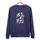 Felpa con scollo rotondo casual e larga stampata per ragazzo, stampa su richiesta, taglia: S (blu navy) Felpa con scollo rotondo casual e larga stampata per ragazzo, stampa su richiesta, taglia: S (blu navy)