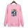 Felpa con scollo rotondo casual e larga stampata per ragazzo, stampa su richiesta, taglia: S (rosa) Felpa con scollo rotondo casual e larga stampata per ragazzo, stampa su richiesta, taglia: S (rosa)