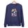 Felpa con scollo rotondo casual e larga stampata per ragazzo, stampa su richiesta, taglia: XXL (blu navy) Felpa con scollo rotondo casual e larga stampata per ragazzo, stampa su richiesta, taglia: XXL (blu navy)
