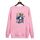 Felpa con scollo rotondo casual e larga stampata per ragazzo, stampa su richiesta, taglia: XXL (rosa) Felpa con scollo rotondo casual e larga stampata per ragazzo, stampa su richiesta, taglia: XXL (rosa)