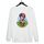 Felpa girocollo casual larga con stampa a palloncino, stampa su richiesta, taglia: XXL (bianco) Felpa girocollo casual larga con stampa a palloncino, stampa su richiesta, taglia: XXL (bianco)