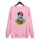 Felpa girocollo casual larga con stampa a palloncino, stampa su richiesta, taglia: XXXL (rosa) Felpa girocollo casual larga con stampa a palloncino, stampa su richiesta, taglia: XXXL (rosa)
