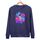 Felpa girocollo casual larga con stampa astronauta, stampa su richiesta, taglia: XL (blu navy) Felpa girocollo casual larga con stampa astronauta, stampa su richiesta, taglia: XL (blu navy)