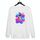 Felpa girocollo casual larga con stampa astronauta, stampa su richiesta, taglia: XXXL (bianco) Felpa girocollo casual larga con stampa astronauta, stampa su richiesta, taglia: XXXL (bianco)