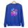Felpa girocollo casual larga con stampa astronauta, stampa su richiesta, taglia: XXXL (blu) Felpa girocollo casual larga con stampa astronauta, stampa su richiesta, taglia: XXXL (blu)