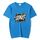 T-shirt girocollo in modal a maniche corte con stampa personalizzata su richiesta, taglia: M (Lake Blue)