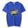 T-shirt girocollo in modal a maniche corte con stampa personalizzata su richiesta, taglia: XL (blu) T-shirt girocollo in modal a maniche corte con stampa personalizzata su richiesta, taglia: XL (blu)