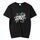 T-shirt girocollo in modal a maniche corte con stampa personalizzata su richiesta, taglia: XXXL (nero) T-shirt girocollo in modal a maniche corte con stampa personalizzata su richiesta, taglia: XXXL (nero)