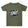 Maglietta estiva larga in cotone a maniche corte con stampa personalizzata su richiesta, taglia: S (verde militare-1) Maglietta estiva larga in cotone a maniche corte con stampa personalizzata su richiesta, taglia: S (verde militare-1)