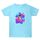 Maglietta estiva larga in cotone a maniche corte con stampa personalizzata su richiesta, taglia: S (blu acqua-4) Maglietta estiva larga in cotone a maniche corte con stampa personalizzata su richiesta, taglia: S (blu acqua-4)